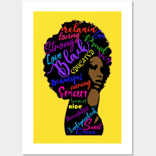 Black Queen Melanin African American Strong Black Woman Posters and Art